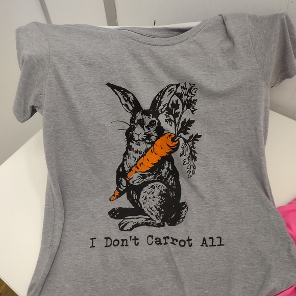 Crazy Dog T-Shirts Tops - Funny Bunny Tee Shirt